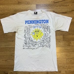 Vintage 90s Pennington Class of '93 Single Stitch Screen Stars T-Shirt XS/XXS